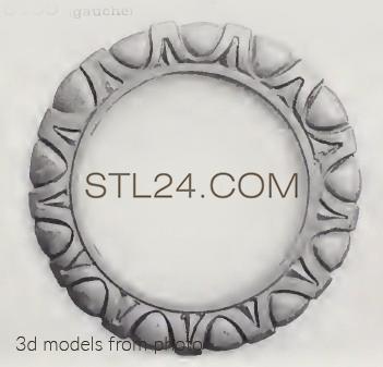 Розетки (ROSETTE_1245 -  | 3D model 3DSMAX / OBJ / STL) 3D модель для ЧПУ станка